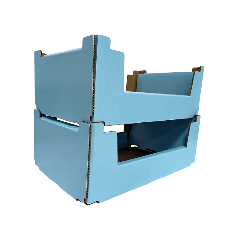 Stabelbar skridsikre PDQ-multi-purpose displaypapirbakke