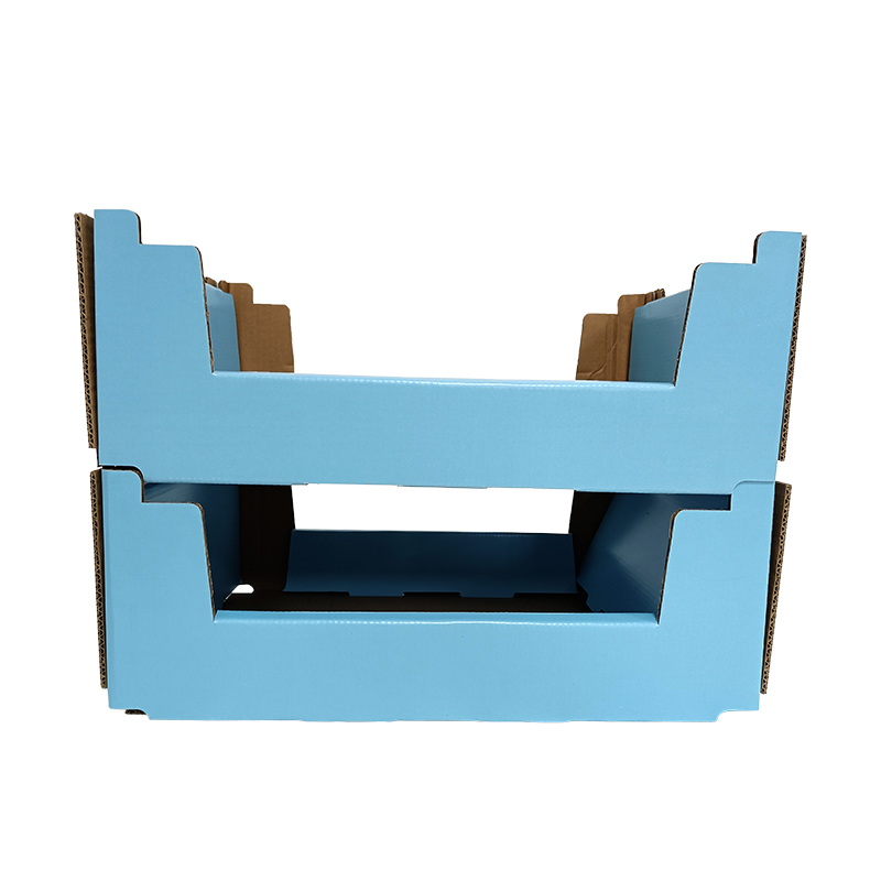 Stabelbar skridsikre PDQ-multi-purpose displaypapirbakke